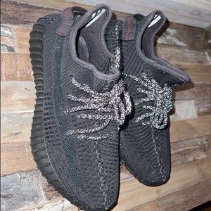 Yeezy 350 boost all black non reflective